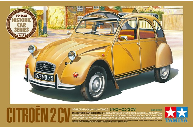1:24 Tamiya 25415 Citro&euml;n 2CV 1976 - Franse Klassieke Auto - Tam25415 1 - TAM25415