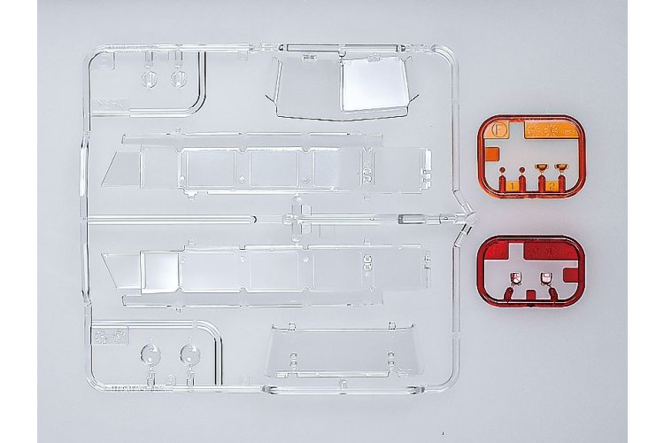 1:24 Tamiya 28101 Volkswagen Type 2 T1 Samba - Rood/Wit - Clic Loc - Duitse Klassieke Bus - Tam28101 13 - TAM28101
