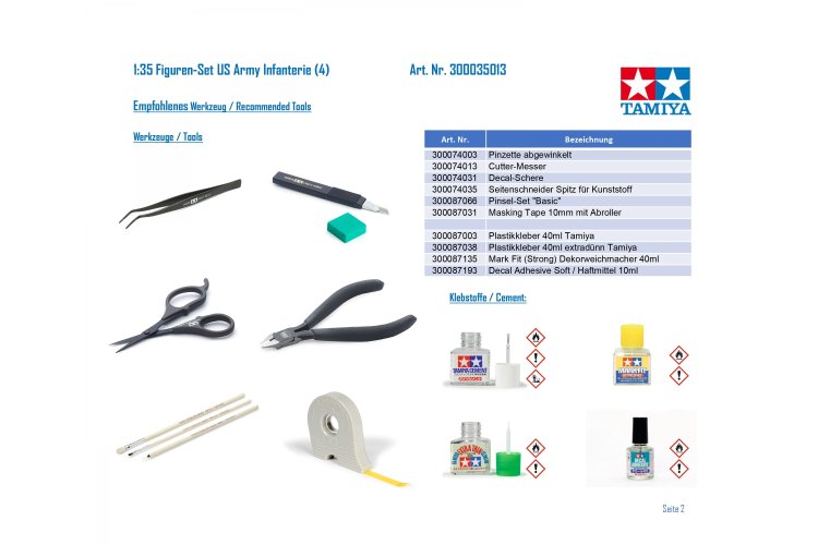 1:35 Tamiya 35013 Figuren-Set US Army Infantry with 4 Figures - Tam35013 3 - TAM35013