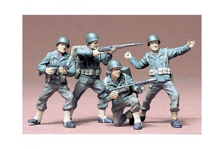 1:35 Tamiya 35013 Figuren-Set US Army Infantry with 4 Figures - Tam35013 4 - TAM35013
