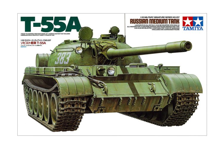 1:35 Tamiya 35257 T-55A Russian Medium Tank - Tam35257 1 1 - TAM35257
