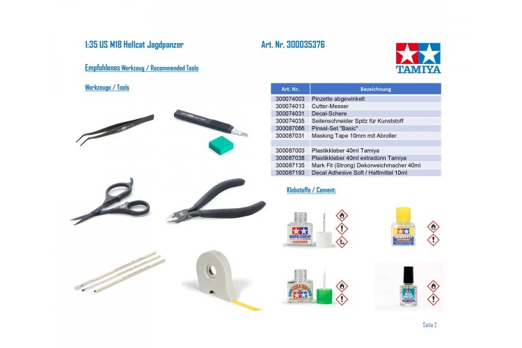 1:35 Tamiya 35376 U.S. Tank Destroyer M18 Hellcat - Tam35376 3 1 - TAM35376