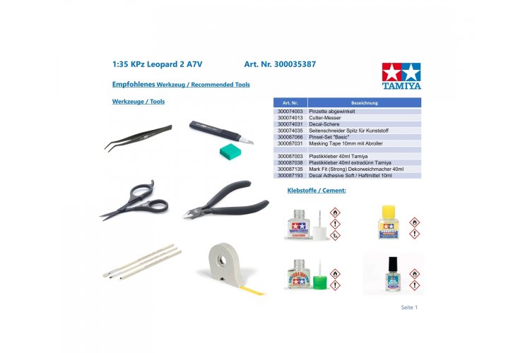 1:35 Tamiya 35387 Leopard 2 A7V - German Main Battle Tank - Tam35387 5 - TAM35387