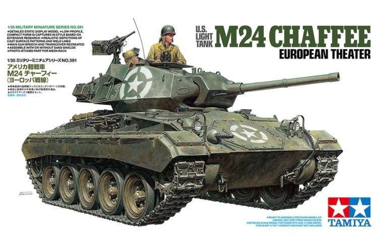 1:35 Tamiya 35391 M24 Chaffee &ndash; European Theater WWII &ndash; American Light Tank - Tam35391 1 - TAM35391
