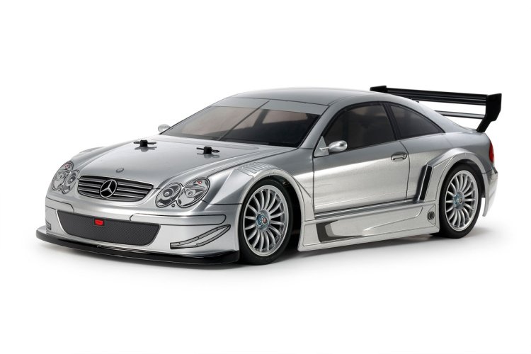 1:10 Tamiya 47493 RC Mercedes-Benz CLK AMG 2002 - TT-02 Silver - Tam47493 - TAM47493