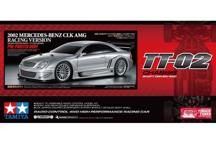 タミヤ　TT02 2002 メルセデスベンツ　CLK AMG レーシングver Amazon.com: TAMIYA 1/10 R/C 2002 Mercedes-Benz CLK AMG Racing