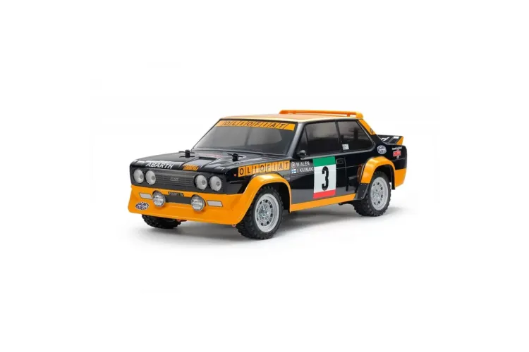 1:10 Tamiya 47494 RC Fiat 131 Abarth Rally Olio Fiat - MF-01X - with Painted Body - Tam47494 2 - TAM47494