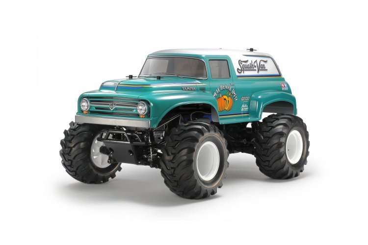 1:10 Tamiya 47497 RC Squash Van 4WD GF-02 met in Kleur gespoten Body - Tam47497 2 - TAM47497