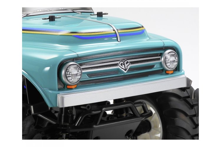 1:10 Tamiya 47497 RC Squash Van 4WD GF-02 met in Kleur gespoten Body - Tam47497 4 - TAM47497