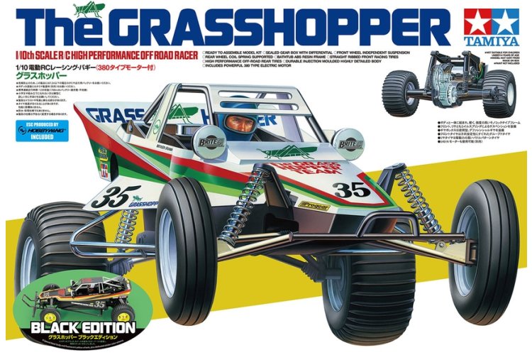 1:10 Tamiya 47522 RC Buggy &ndash; The Grasshopper &ndash; Black Edition - Tam47522 1 - TAM47522