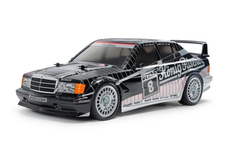 1:10 Tamiya 47525 RC Auto - Mercedes-Benz 190E 2.5-16 EVO II 1991 - TT-02 Chassis - Pre-painted Body - Tam47525 2 - TAM47525