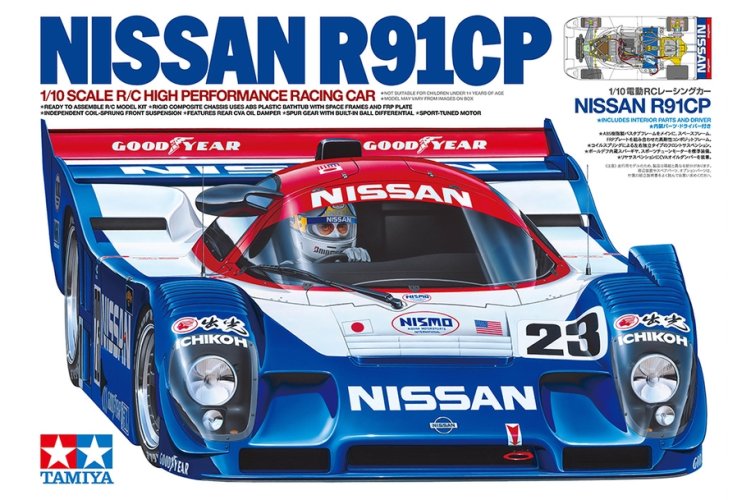 1:10 Tamiya 47531 RC Car &ndash; Nissan R91CP 1992 24 Hours of Daytona &ndash; 2WD Chassis &ndash; Tamiya Cup NL Certificate - Tam47531 1 - TAM47531