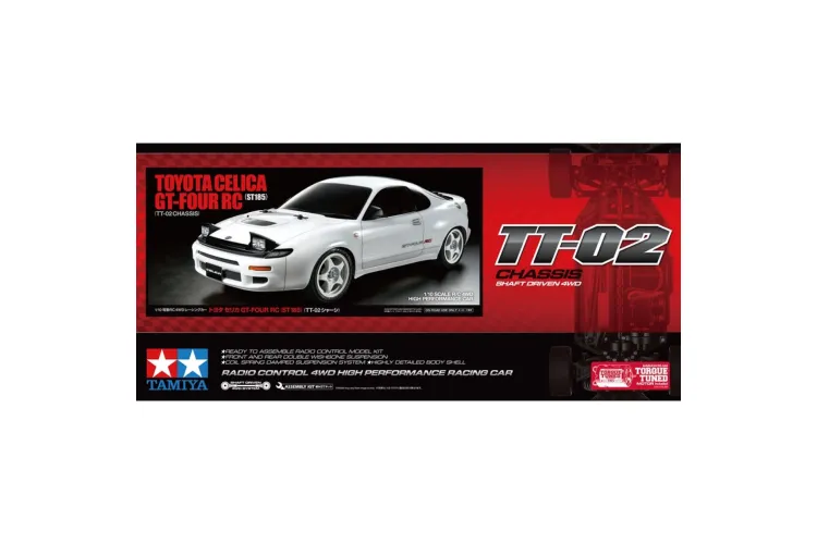 1:10 Tamiya 58730 RC Toyota Celica GT-Four ST185 TT-02 - Tam58730 1 - TAM58730