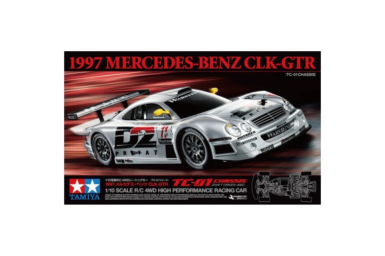 1:10 Tamiya 58731 Mercedes-Benz CLK-GT-R 1997 TC-01 with Cer