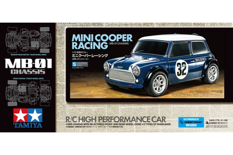1:10 Tamiya 58747 RC Auto - Mini Cooper Racing - MB-01 - met Certificaat - Tam58747 1 - TAM58747