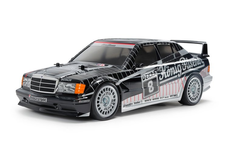 1:10 Tamiya 58752 RC Car &ndash; Mercedes-Benz 190 E 2.5-16 EVO II 1991 K&ouml;nig-Pilsner &ndash; TT-02 Chassis - Tam58752 2 - TAM58752