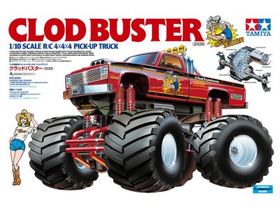 1:10 Tamiya 58762 RC Monster Truck - Clod Buster 4x4x4 Pick-up Truck 2026 - 4WD and 4WS Chassis - Tam58762 11 - TAM58762
