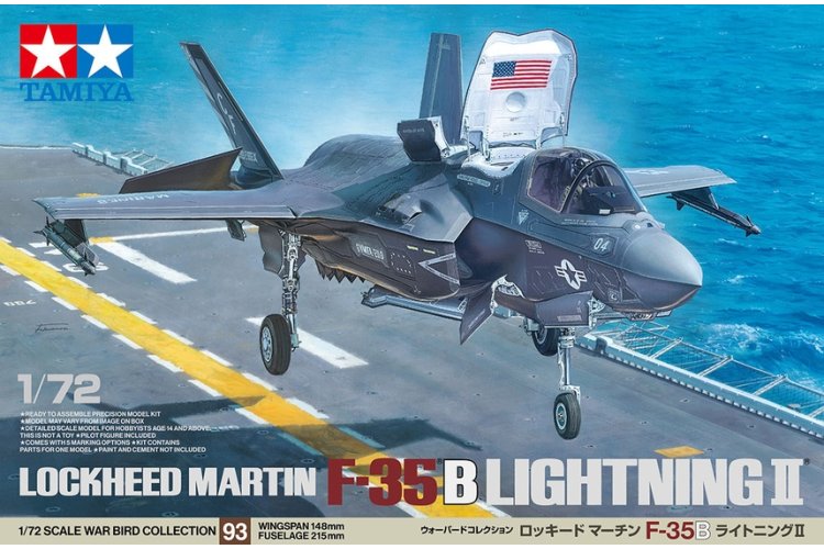 1:72 Tamiya 60793 Lockheed Martin F-35B Lightning II - Straaljager - Tam60793 1 - TAM60793