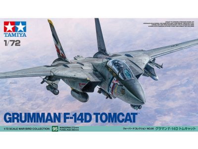 1:72 Tamiya 60795 Grumman F-14D Tomcat &ndash; American Jet Fighter - Tam60795 1 - TAM60795