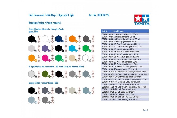 1:48 Tamiya 61122 Grumman F-14A Tomcat Late - Carrier Launch Set - Tam61122 4 1 - TAM61122