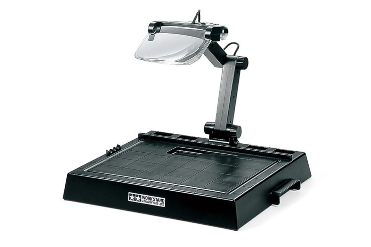 Tamiya 74064 Work Station with Magnifying Lens - Tam74064 1 - TAM74064