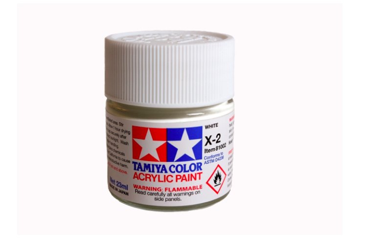 Tamiya X-2 White - Gloss - Acryl - 23ml - Tam81002 1 - TAM81002