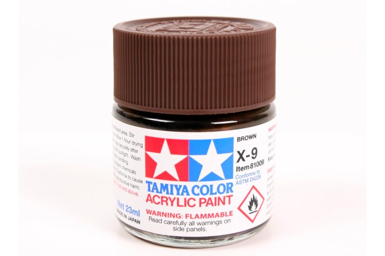 Tamiya X-9 Brown - Gloss - Acryl - 23ml - Tam81009 1 - TAM81009
