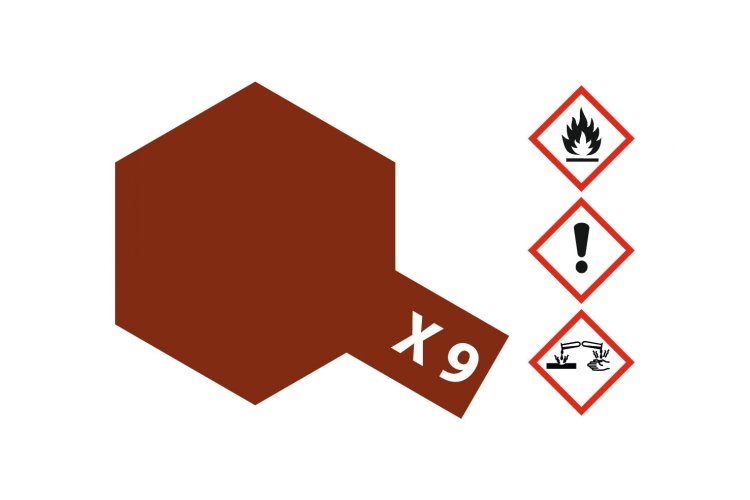 Tamiya X-9 Brown - Gloss - Acryl - 23ml - Tam81009 2 - TAM81009