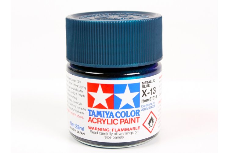 Tamiya X-13 Blue - Metallic - Gloss - Acryl - 23ml - Tam81013 1 - TAM81013