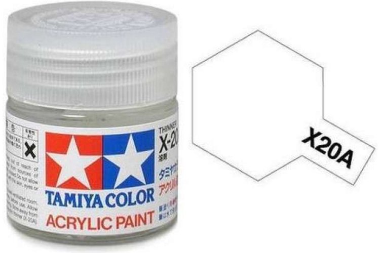 Tamiya X-20A Thinner for Acryl - 23ml - Tam81020 - TAM81020