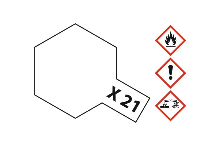 Tamiya X-21 Flate Base Primer - Matt - Acryl - 23ml - Tam81021 2 - TAM81021