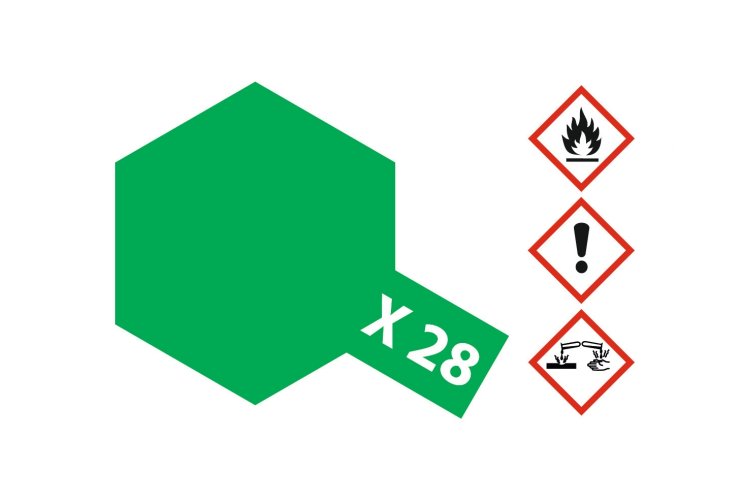 Tamiya X-28 Park Green - Gloss - Acryl - 23ml - Tam81028 2 - TAM81028