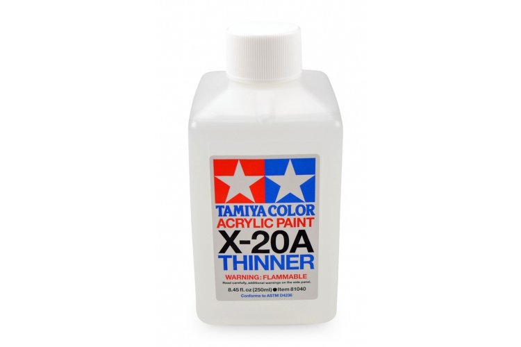 Tamiya X-20A Thinner for Acryl - 250ml - Tam81040 3 - TAM81040