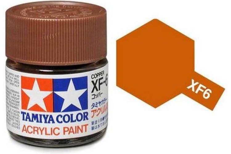 Tamiya XF-6 Copper - Matt - Acryl - 23ml - Tam81306 - TAM81306