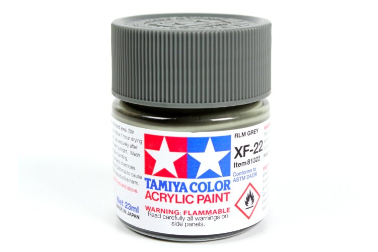Tamiya XF-22 Royal Marine Grey - Matt - Acryl - 23ml - Tam81322 1 - TAM81322