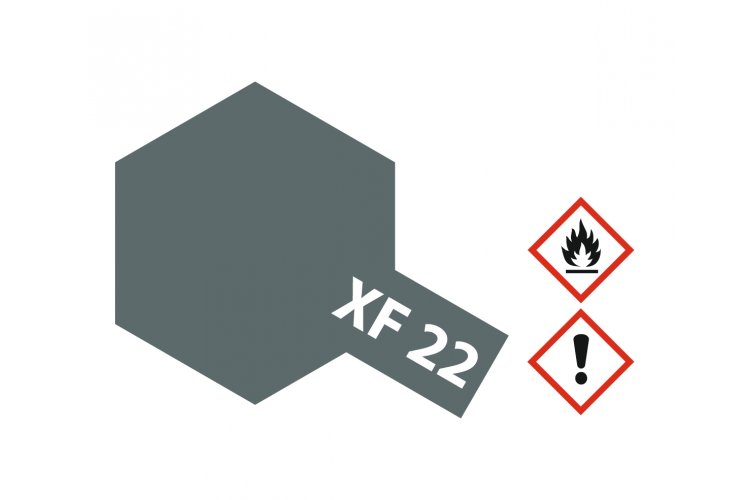 Tamiya XF-22 Royal Marine Grey - Matt - Acryl - 23ml - Tam81322 2 - TAM81322