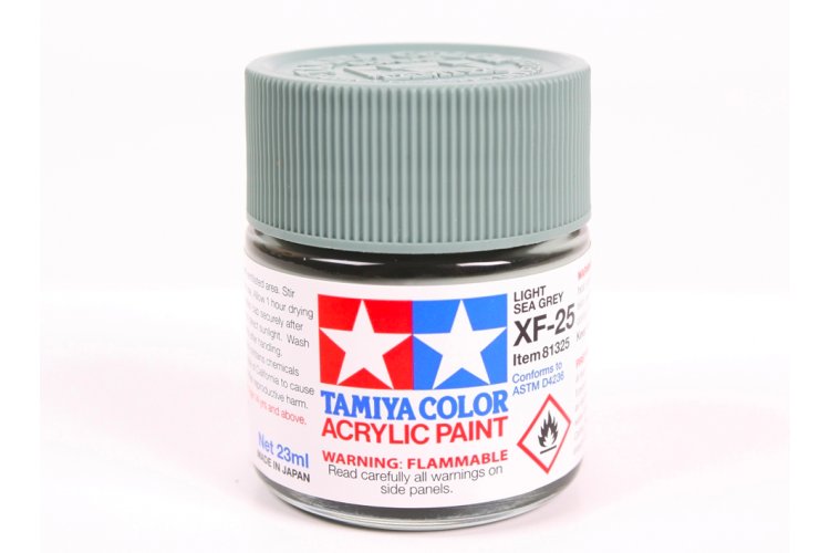 Tamiya XF-25 Light Sea Grey - Matt - Acryl - 23ml - Tam81325 1 - TAM81325