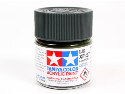 Tamiya XF-27 Black Green - Matt - Acryl - 23ml - Tam81327 1 - TAM81327