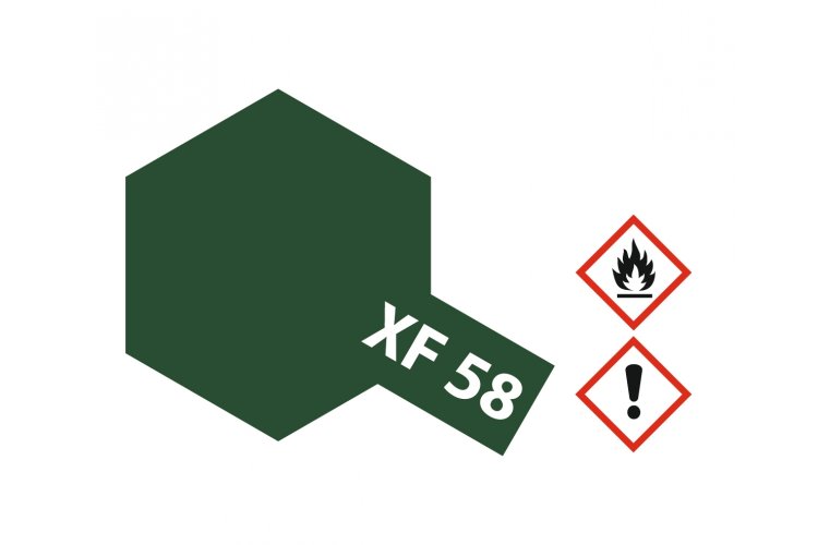 Tamiya XF-58 Olive Green - Matt - Acryl - 23ml - Tam81358 2 - TAM81358
