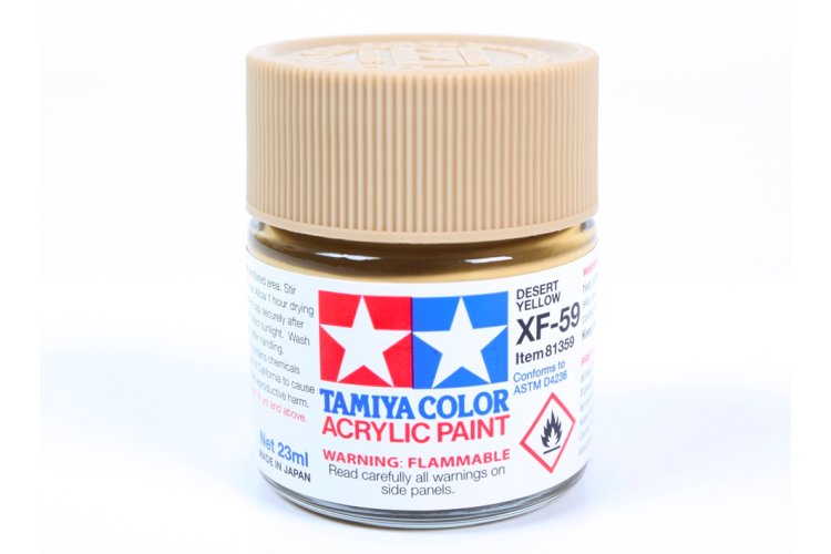 Tamiya XF-59 Desert Yellow - Matt - Acryl - 23ml - Tam81359 1 - TAM81359