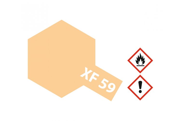 Tamiya XF-59 Desert Yellow - Matt - Acryl - 23ml - Tam81359 2 - TAM81359
