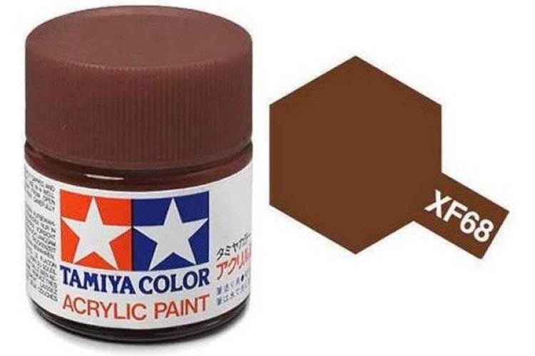 Tamiya XF-68 NATO Brown - Matt - Acryl - 23ml - Tam81368 - TAM81368
