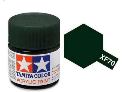 Tamiya XF-70 Dark Green - Matt - Acryl - 23ml - Tam81370 - TAM81370