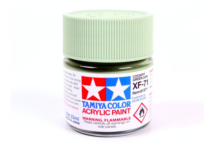 Tamiya XF-71 Cockpit Green - Matt - Acryl - 23ml - Tam81371 1 - TAM81371