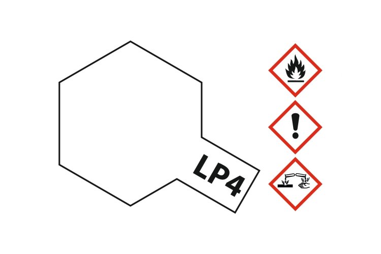 Tamiya LP-4 White - Matt - Lacquer Paint - 10ml - Tam82104 xs 2 - TAM82104-XS