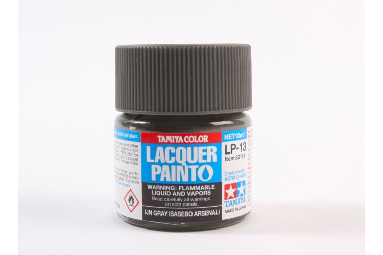 Tamiya LP-13 IJN Grey Sasebo A. - Matt - Lacquer Paint - 10ml - Tam82113 xs 1 - TAM82113-XS