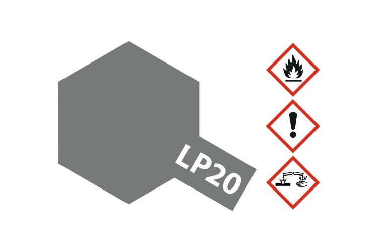 Tamiya LP-20 Hell Gun Metal - Lacquer Paint - 10ml - Tam82120 xs 2 - TAM82120-XS