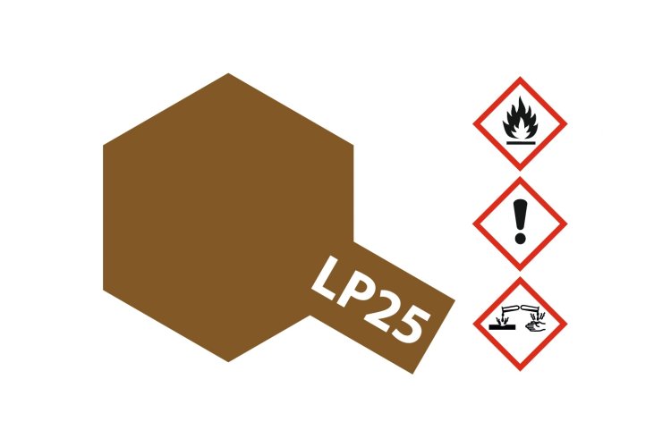 Tamiya LP-25 JGSDF Brown - Matt - Lacquer Paint - 10ml - Tam82125 xs 2 - TAM82125-XS