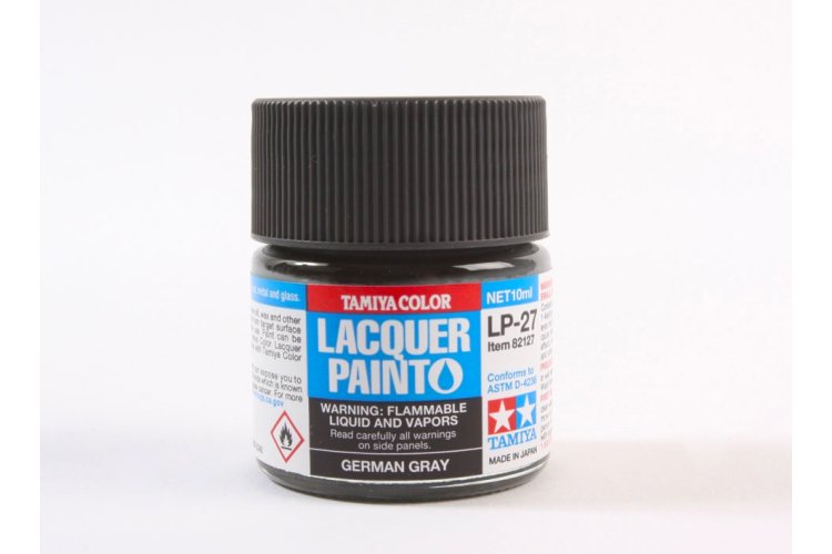 Tamiya LP-27 German Grey - Matt - Lacquer Paint - 10ml - Tam82127 xs 1 - TAM82127-XS