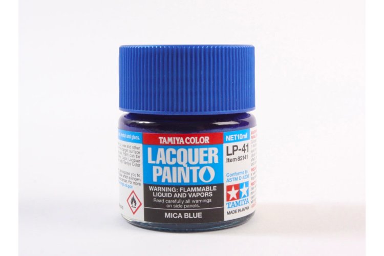 Tamiya LP-41 Mica Blue - Gloss - Lacquer Paint - 10ml - Tam82141 xs 1 - TAM82141-XS